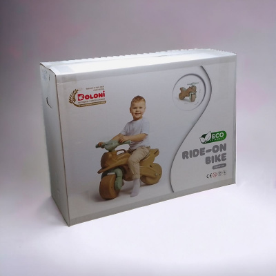 Іграшка дитяча каталка-толокар Мотобайк еко серія, музичний Doloni 0139/01eco