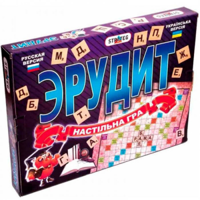 Настільна гра Ерудит Strateg 30451