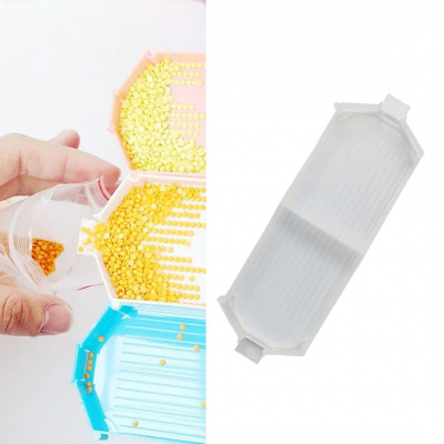 Лоток для алмазної мозаїки подвійний (прозорий) TRAY101 Brushme TRAY101