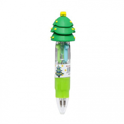 Дитяча кулькова міні ручка "Новий рік" 881-4(Green)