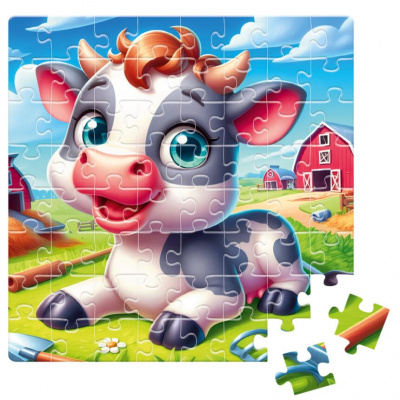 Пазли De.tail. Весела корівка 64 деталі Vladi Toys DT1234-19