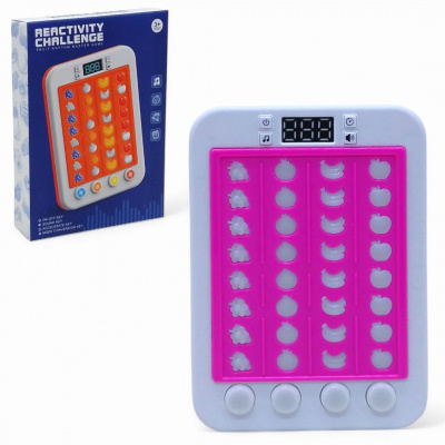 Портативна інтерактивна гра Майстер ритму. Фрукти (15 см) рожева MIC 336A