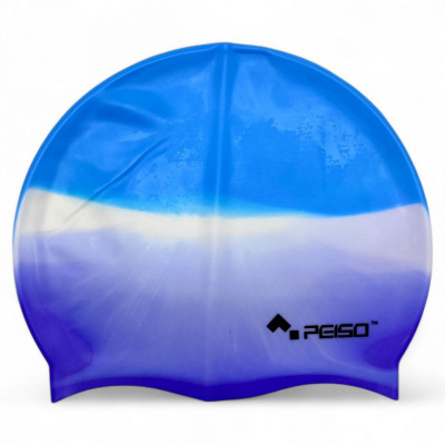 Шапочка для плавання, силіконова, 14+ (синя вид 1) Peiso SC-4602/4605