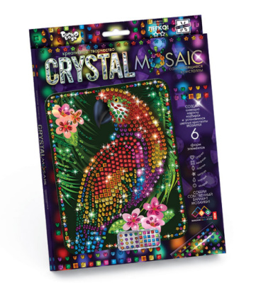 Набір для креативної творчості CRYSTAL MOSAIC, Папуга MiC CRM-01-10