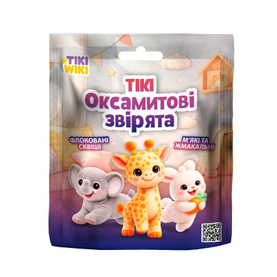 Іграшка-сквіш Tiki Wiki – Tiкi Оксамитові звірята Tiki Wiki KD-ZRDW2025011
