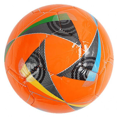 Мʼяч футбольний №2, матеріал PVC (помаранчевий) MIC C70136