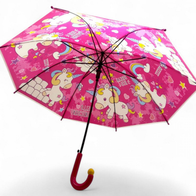 Парасолька дитяча (довжина 65 см, діаметр - 75 см) фуксія MIC C68530