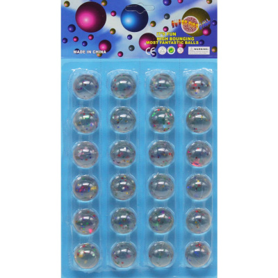 Набір стрибунців Зірки прозорі 3 см, 24 штуки MIC KA-23-46