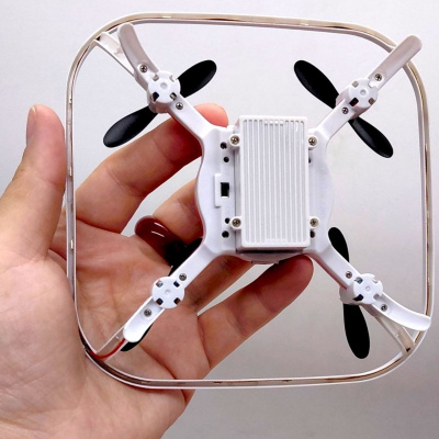 Квадрокоптер, знімний акумулятор 3.7V, пульт 2.4 GHz, USB-кабель, headless mode, кольорове підсвічування, (ЧЕРВОНИЙ) MIC Y19