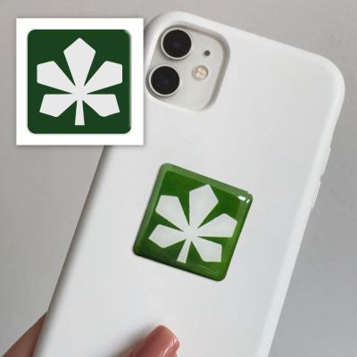 3D стікер Київський каштан (ціна за 1 шт) Tattooshka SX-125