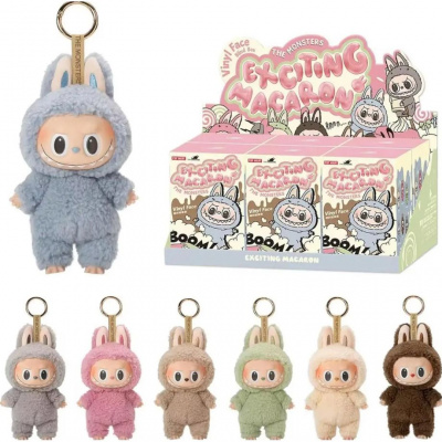 Іграшка-сюрприз мʼяка Exciting Macaron: Лабубу 16 см . POP MART 712551