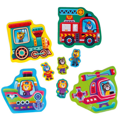 Максі-пазли із грою Малюк зможе: Транспорт Vladi Toys VT1722-24