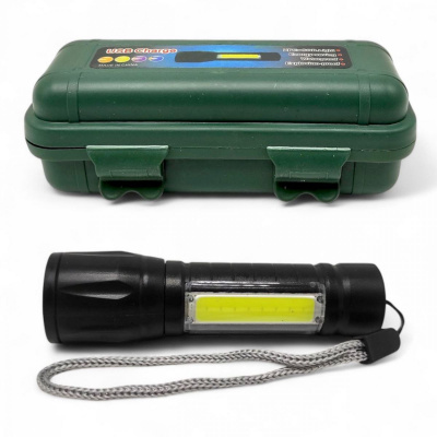 Ліхтарик світлодіодний (акумулятор, USB, пластиковий корпус, в коробці) MIC BL-512