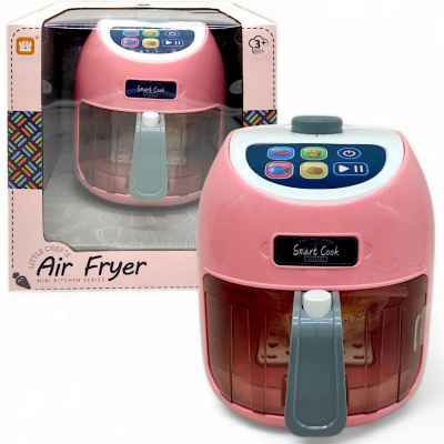 Аерогриль дитячий, інтерактивний Air Fryer, з продуктами (рожевий) Ledi LD-6613A/B