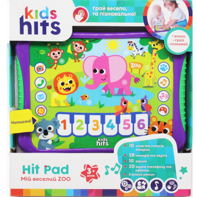 Інтерактивний планшет Мій веселий Зоопарк (укр) Kids hits KH01-005