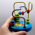 Пальчиковий лабіринт WToys, деревʼяний, в коробці (БЛАКИТНИЙ) MIC 70544 Пальчиковий лабіринт WToys, деревʼяний, в коробці (БЛАКИТНИЙ) MIC 70544