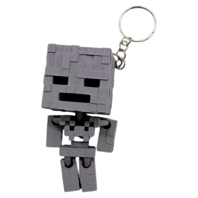 3D Брелоки MINECRAFT / МАЙНКРАФТ CHUBBY SKELETON / СКЕЛЕТ ГОЛОВАСТИК KEYCHAIN, 3D друк OYTOY 01036100