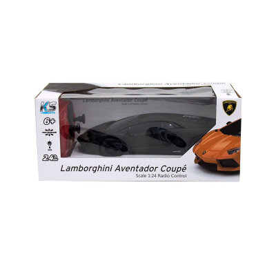 Машинка на радіокеруванні Lamborghini Aventador LP700-4 (чорний) KS Drive 124GLBB