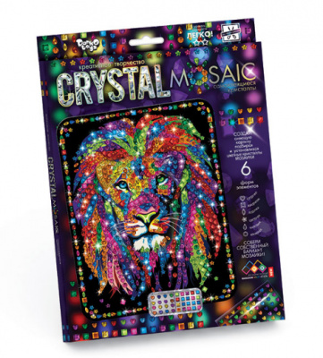 Набір для креативної творчості CRYSTAL MOSAIC, Лев MiC CRM-01-04