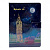 Блокнот у лінійку Біг Бен, тверда обкладинка, магнітна застібка MIC D34717
