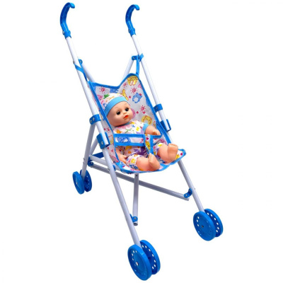 Візок з лялькою сидячий H01-63 в кульку р.62x20см YG Toys YG Toys H01-63
