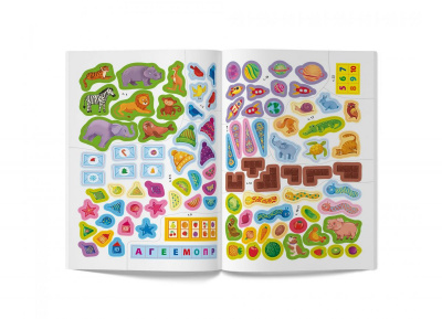 Книга з наклейками Памʼять та увага (укр) Crystal Book F00030540