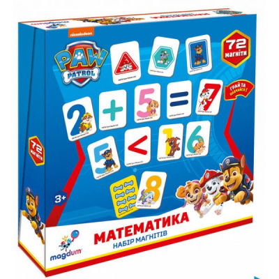 Набір магнітів Щенячий патруль. Математика MiC ML4034-11