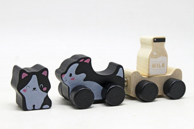 Дерев’яна іграшка Веселі кошенята Cubika 15450