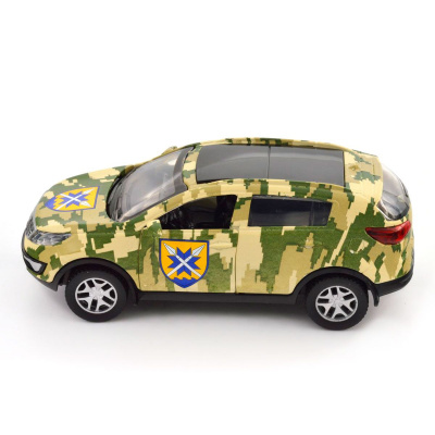 Машинка металева із серії Шеврони Героїв - Kia Stortage R - 56 ОМПБР TechnoDrive 250362M