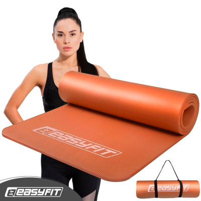 Килимок для фітнесу та йоги EasyFit NBR 10 мм Помаранчевий EasyFit EF-1919-OR