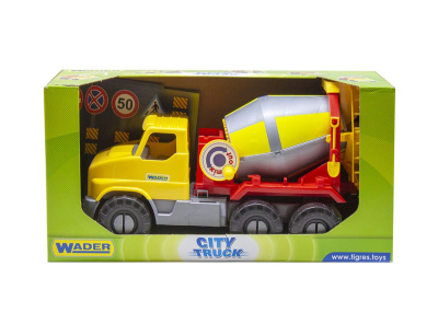 Вантажівка City Truck бетономішалка в коробці Wader 39365