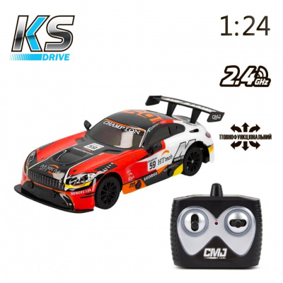 Автомобіль на радіоуправлінні KS Drive 16599OB 1:24, 2.4 ГГц (Ghz), червоний