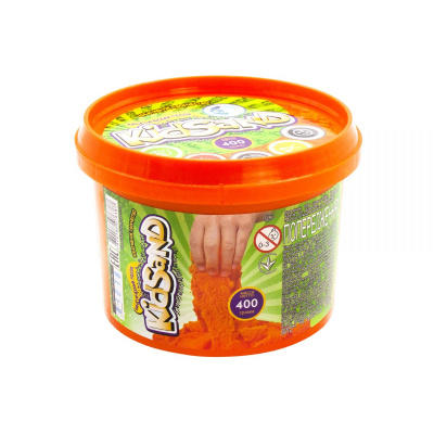 Кінетичний пісок KidSand, помаранчевий, 400г Dankotoys KS-01-06