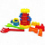 Пісочний набір (млин, лійка, граблі, лопатка, 4 форми для піску) Huabiao Toys C491