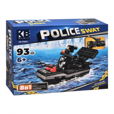 Дитячий конструктор Police SWAT KB 5905D пластик, 93 деталі