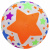 Мʼячик гумовий Зірочки, помаранчевий MIC BT-PB-0181