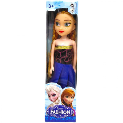 Лялька в стилі казкової принцеси FROZEN (СИНІЙ) MIC В107