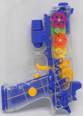 Пістолет прозорий зі світлом Gear Gun MiC 1088+