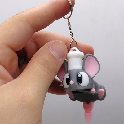 3D Брелоки CUTE CHEF MOUSE Ratatouille / МИШКА РАТАТУЙ, Keychain, 3D друк OYTOY 03015100