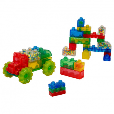 Дитячий сенсорний конструктор "Машинка врум-врум!" Jelly Blox 931694J 30 деталей