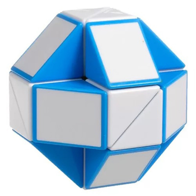 Змійка Рубіка Smart Cube біло-блакитна SCT401 у коробці
