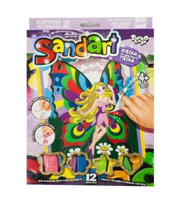 Набір для творчості Sandart Чарівна фея SA-01-09 Dankotoys SA-01-01,02,0