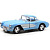 Машинка металева Chevrolet Classic Corvette 1957, блакитний Kinsmart KT5458W