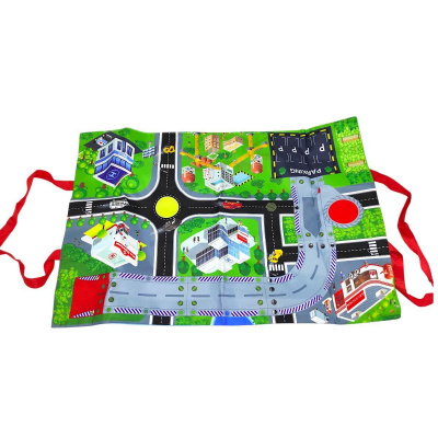 Автопарковка “Поліція” (4 металопластикові машинки, карта-коврик) six-six-Zero 660A-347