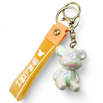 Брелок Ведмедик Bearbrick, 4,5 см (білий) MIC C69957