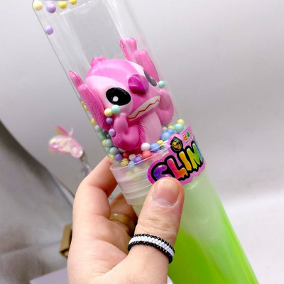Слайм з фігуркою STITCH 22 см (ПОМАРАНЧЕВИЙ) MIC KA-23-5379