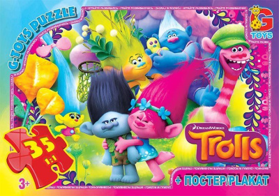 Пазли з серії Тролі, 35 ел Gtoys TR0075