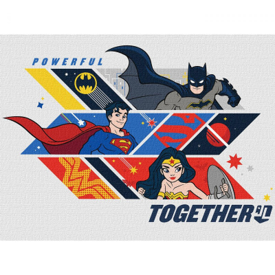 Картина за номерами Super Friends: Powerful together 30х40 см Ідейка KHO8715