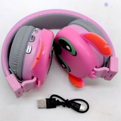 ДИТЯЧІ НАВУШНИКИ СТИЧ / Stitch (РОЖЕВІ) MIC AH-806