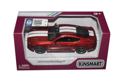 Машинка KINSMART Ford Mustang GT (помаранчева) Kinsmart KT5386FW